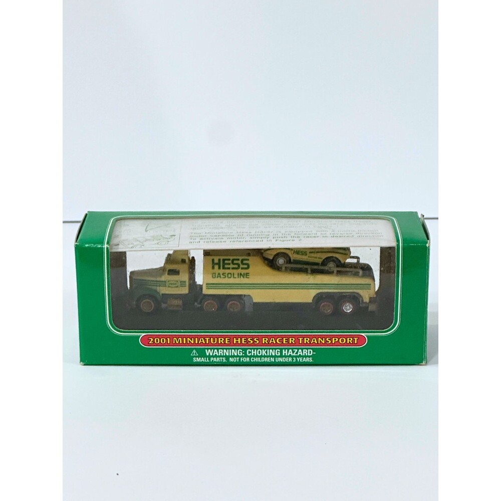 2001 MINIATURE HESS RACER TRANSPORT BRAND NEW IN BOX MINI